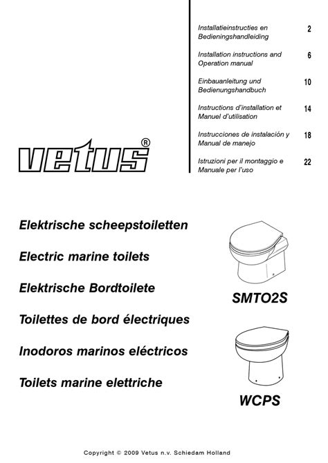 Vetus PQ Operation Manual And Installation Instructions